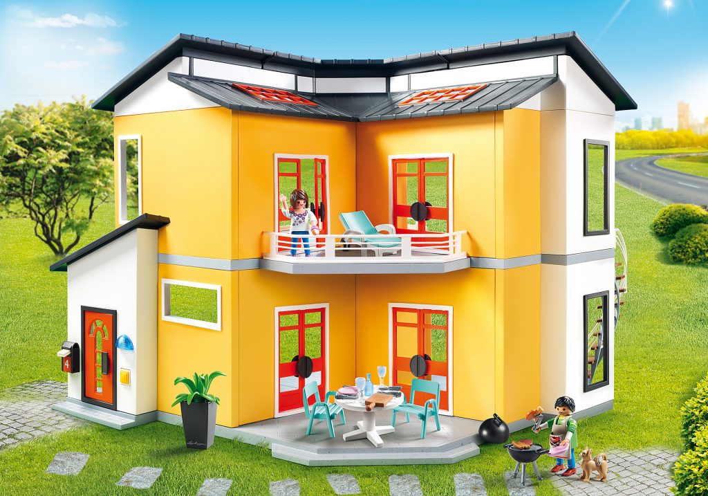 Playmobil 1.2.3 70129 Maison familiale - avec Trois Personnages, Une Maison  et des Accessoires - Mes Premiers Apprendre en s'amusant - pour Les